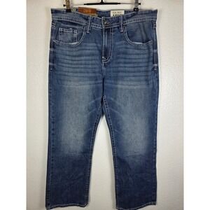 Axel Brand Mens Slim Boot Stretch Jeans Medium Wash 36x30